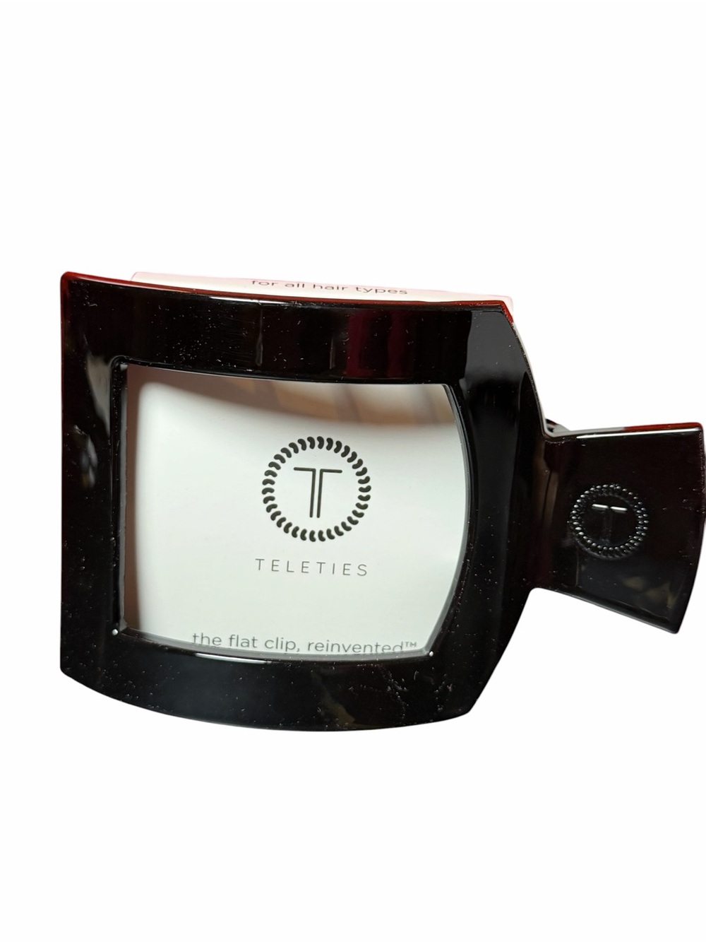 Teleties Flat Clip — Black, NWT